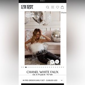 White Feather Top